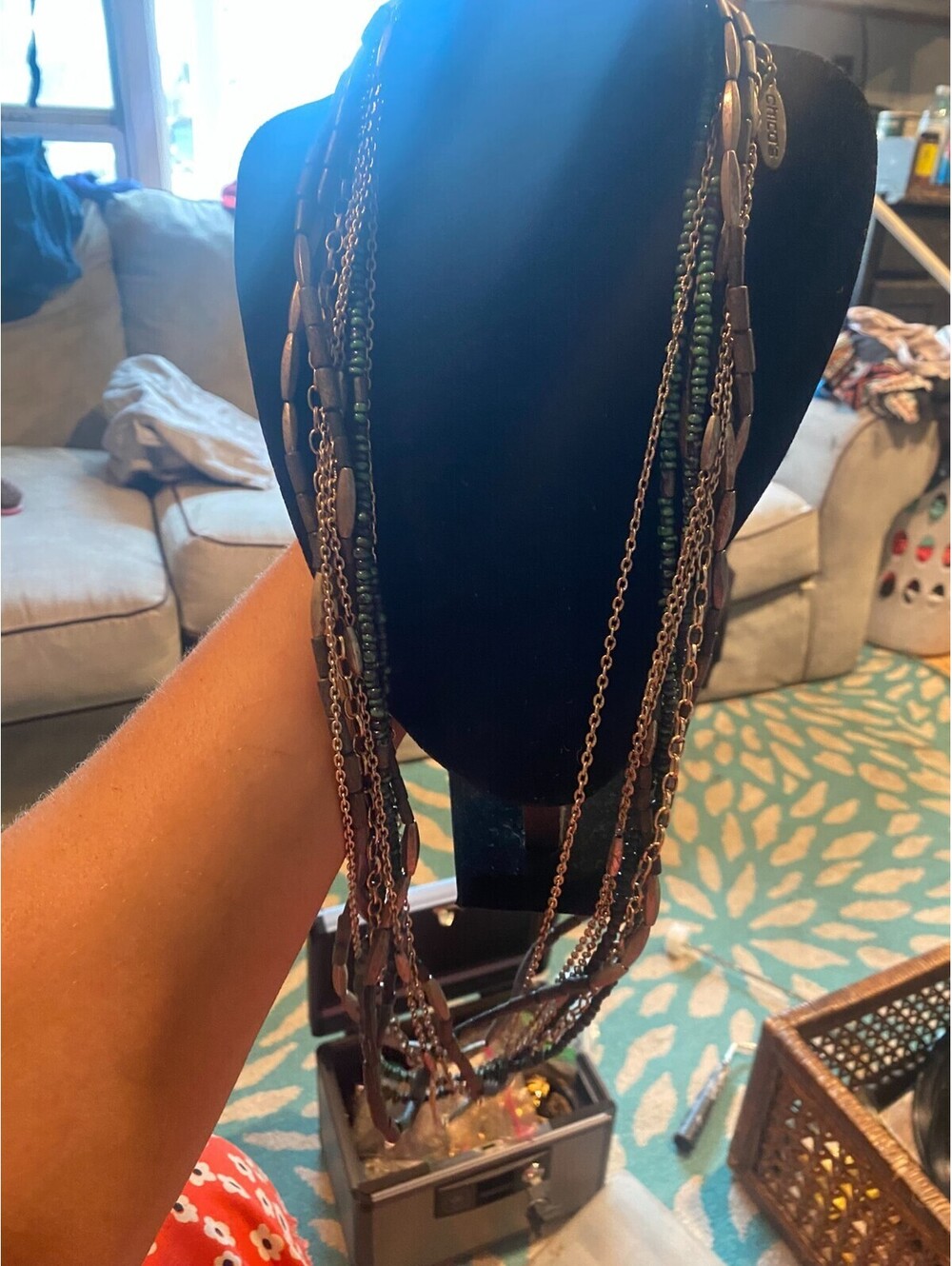 vintage boho statement necklace